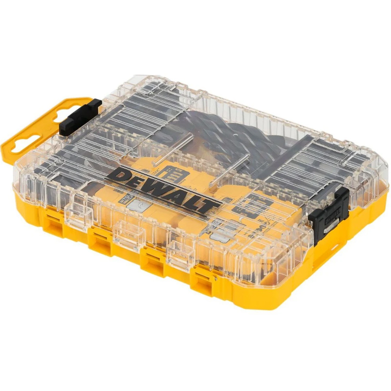 Set 100 accesorii DeWalt tip DT70784-QZ, pentru insurubare si gaurire, in carcasa rezistenta