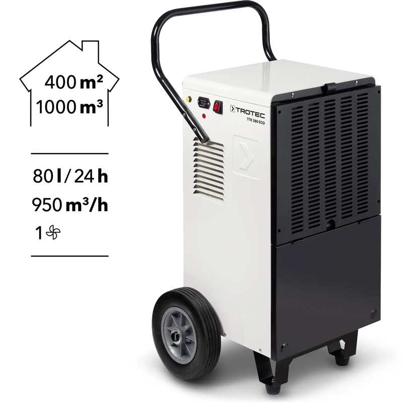 Dezumidificator profesional mobil, 79l/24h, Trotec, tip TTK380ECO