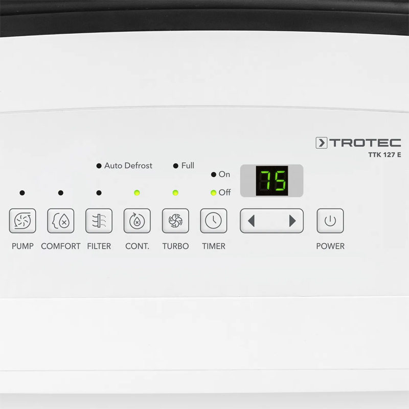 Dezumidificator pentru casa si birou, 46.8l/24h, Trotec, tip TTK127E