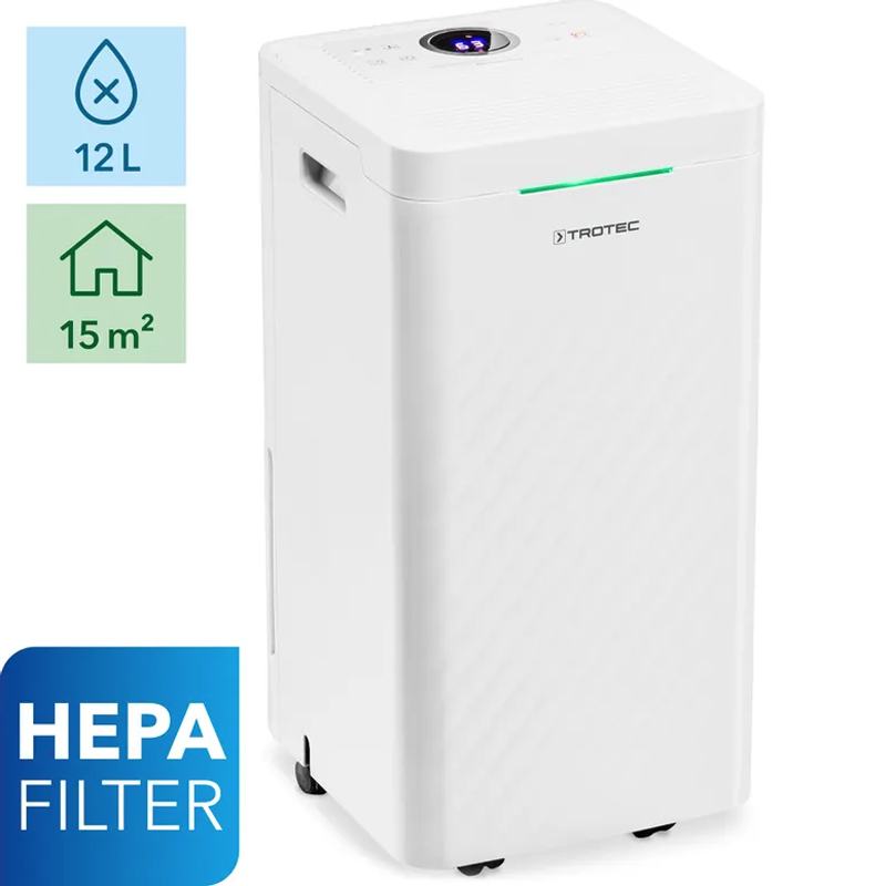 Dezumidificator si purificator de aer, 10l/24h, Trotec, tip TTK27HEPA