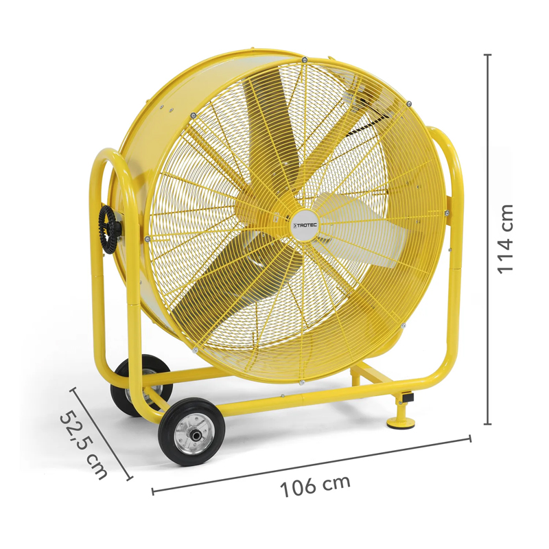 Ventilator industrial de podea Trotec, 650W, 27600m³/h, 2 trepte, tip TTW25000S
