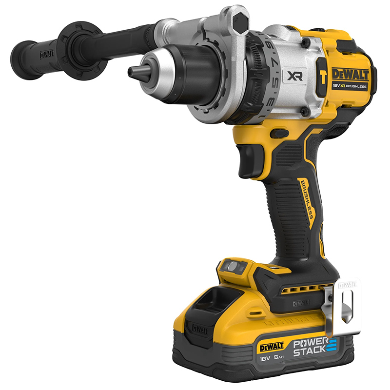 Masina de gaurit/insurubat cu percutie 18V, 2 x 5Ah, PowerStack, 169Nm, cutie TSTAK, tip DCD1007H2T-QW