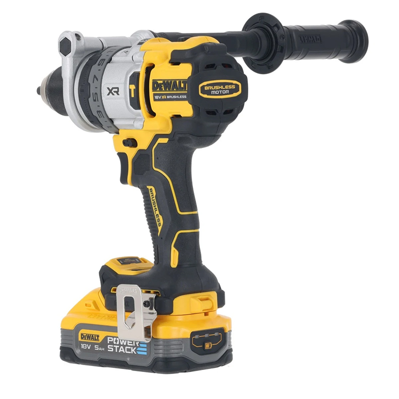 Masina de gaurit/insurubat cu percutie 18V, 2 x 5Ah, PowerStack, 169Nm, cutie TSTAK, tip DCD1007H2T-QW