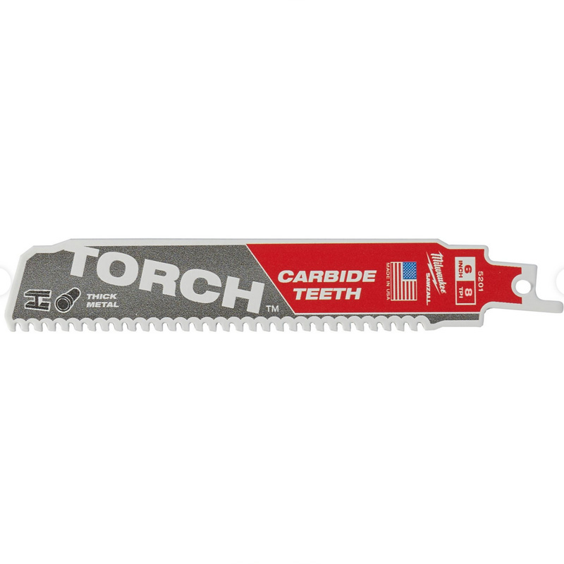 5 Panze Heavy Duty TORCH™ pentru lucrari de demolare, pentru fierastraie sabie, dinti carbura, 150/1.27 mm - 8 TPI 