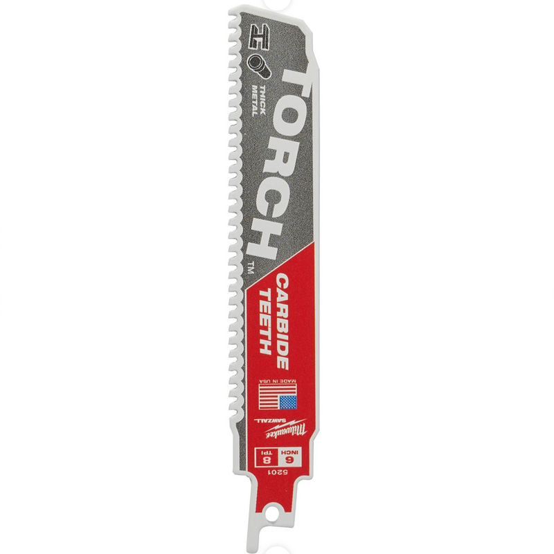 Set 5 panze Heavy Duty TORCH™ pentru lucrari de demolare, pentru fierastraie sabie, dinti carbura, 230/1.27 mm - 8 TPI 