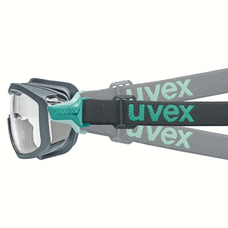 Ochelari de protectie tip Uvex i-Guard Planet cu fixare etansa, protectie laterala, lentila incolora