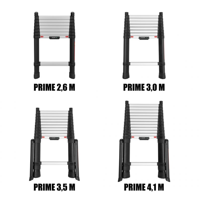 Scara telescopica, Telesteps, lungime extinsa 3.0m, 9 trepte 80mm, tip Prime-Line 3.0