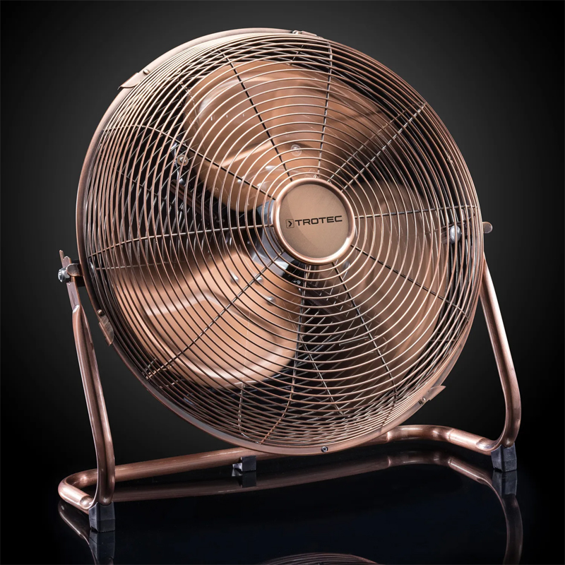 Ventilator de podea Trotec, tip TVM17 cupru, 100 W, 45 cm, 3 viteze