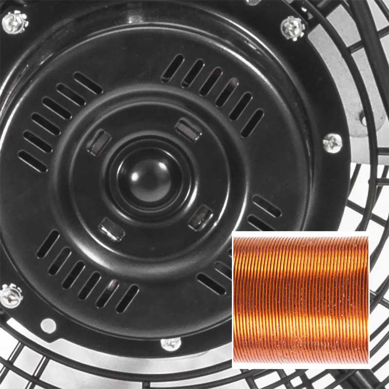 Ventilator de podea negru, Trotec, 9178m³/h, 124W, 3 trepte, tip TVM24D