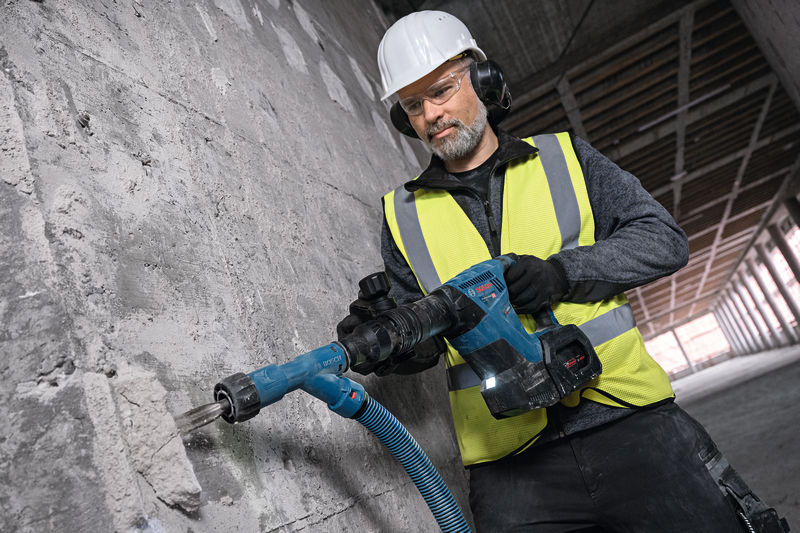 Ciocan demolator cu acumulatori Bosch GSH 18V-5, SDS MAX, 18V, 8.5J, 5.3Kg, solo