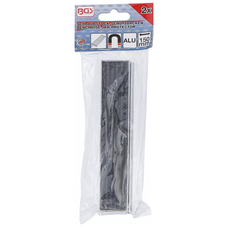 Bacuri protectie menghina 150mm, aluminiu cauciucat, BGS