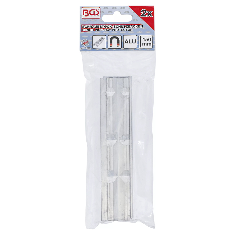 Bacuri protectie menghina 150mm, aluminiu cu profil in V pentru tevi, BGS