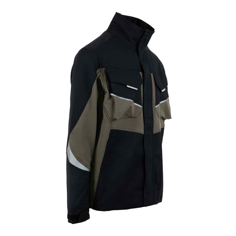 Jacheta Stretch, Liscia, Verde-Negru, marimea XL