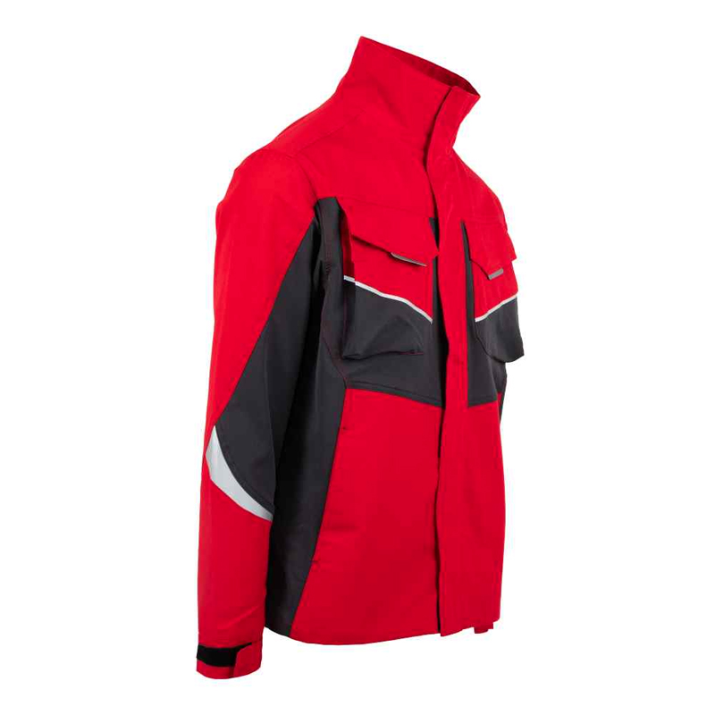 Jacheta Stretch, Liscia, Rosu-Gri, marimea M