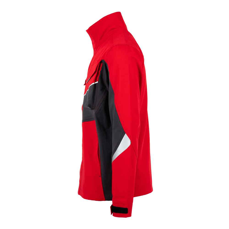 Jacheta Stretch, Liscia, Rosu-Gri, marimea M