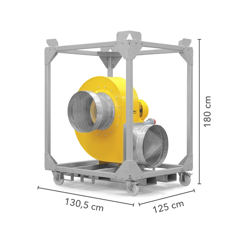 Ventilator centrifugal industrial, de presiune mare, Trotec, tip TFV600 (fara cadru)
