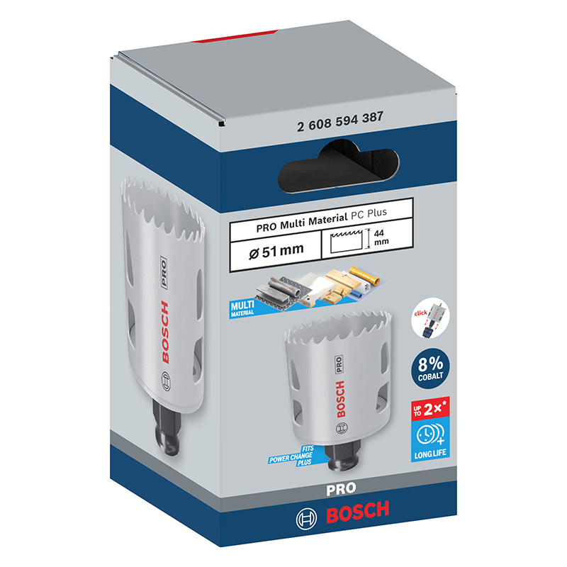 Carota Bosch PRO Multi Material PC Plus, 51 mm