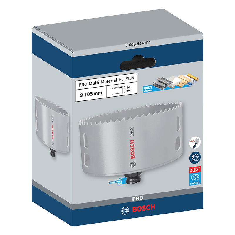 Carota Bosch PRO Multi Material PC Plus, 105 mm