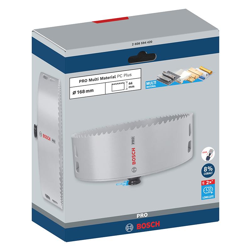 Carota Bosch PRO Multi Material PC Plus, 168 mm