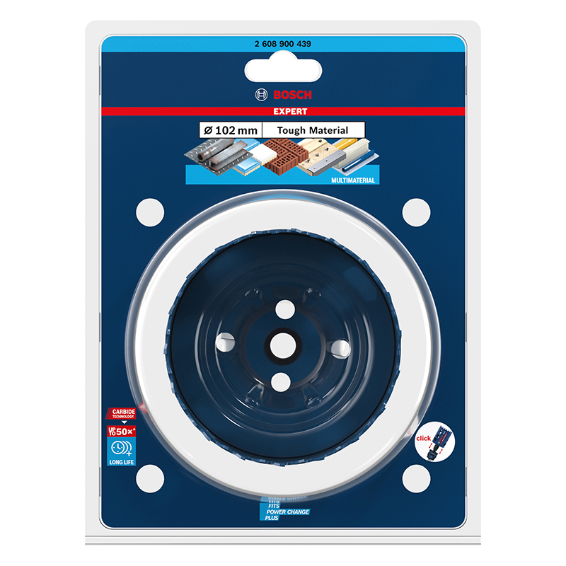 Carota BOSCH EXPERT pentru materiale dure, 102 mm  