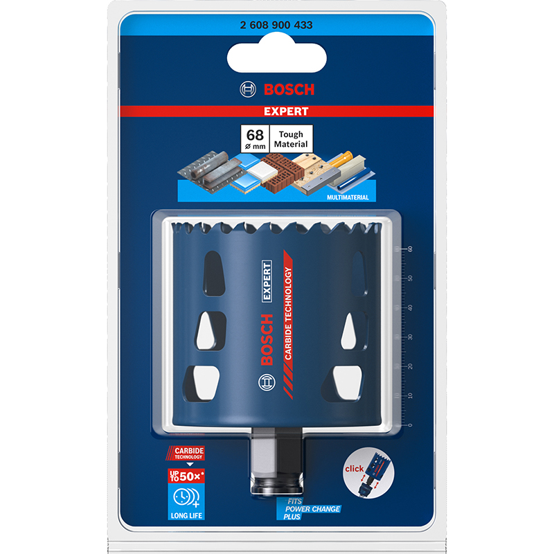 Carota BOSCH EXPERT pentru materiale dure, 68 mm  