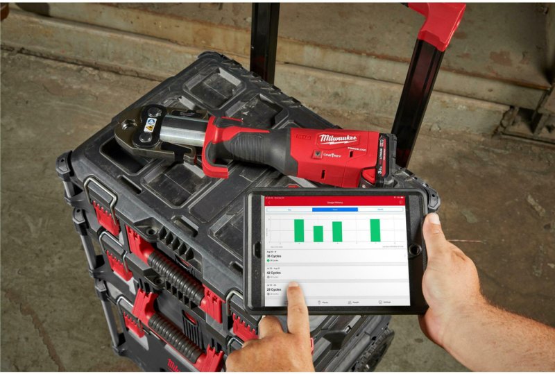 Presa hidraulica pentru sertizat tevi metalice sau compozite, M18™, 2x3Ah, FORCE LOGIC™ Milwaukee High Force, tip M18 ONEBLHPT-302C TH-SET