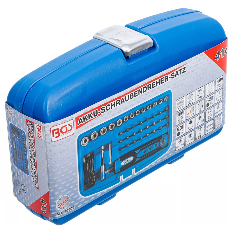 Surubelnita electrica BGS 70209, 3.6V, 1.5 Ah, biti si chei tubulare