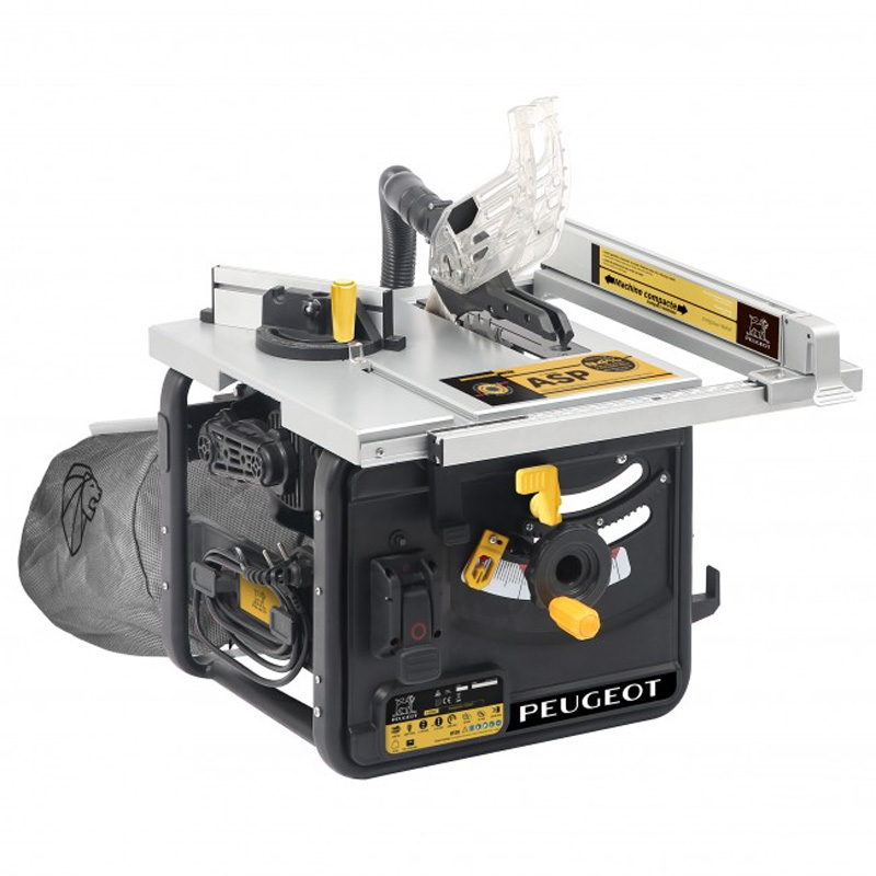 Fierastrau circular de banc Peugeot ENERGYSAW-180ASP, aspirator integrat, 2200 W, disc 180mm