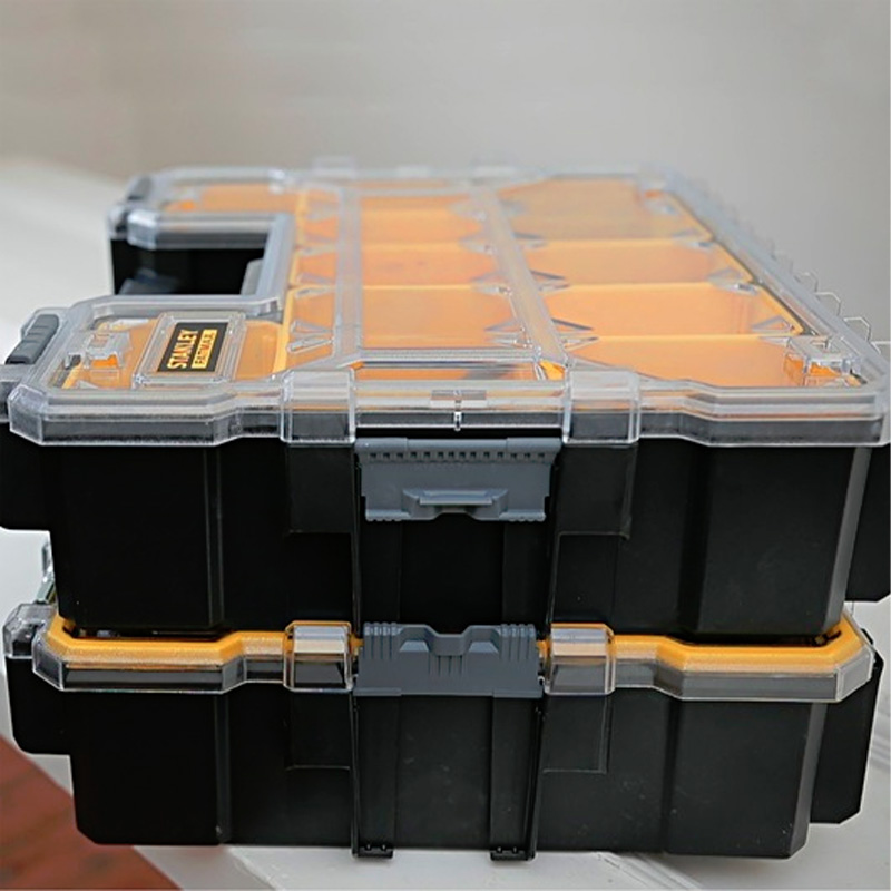 Organizator profesional adanc STANLEY® FATMAX® 10 compartimente, 450x360x120 mm cu incuietori metalice