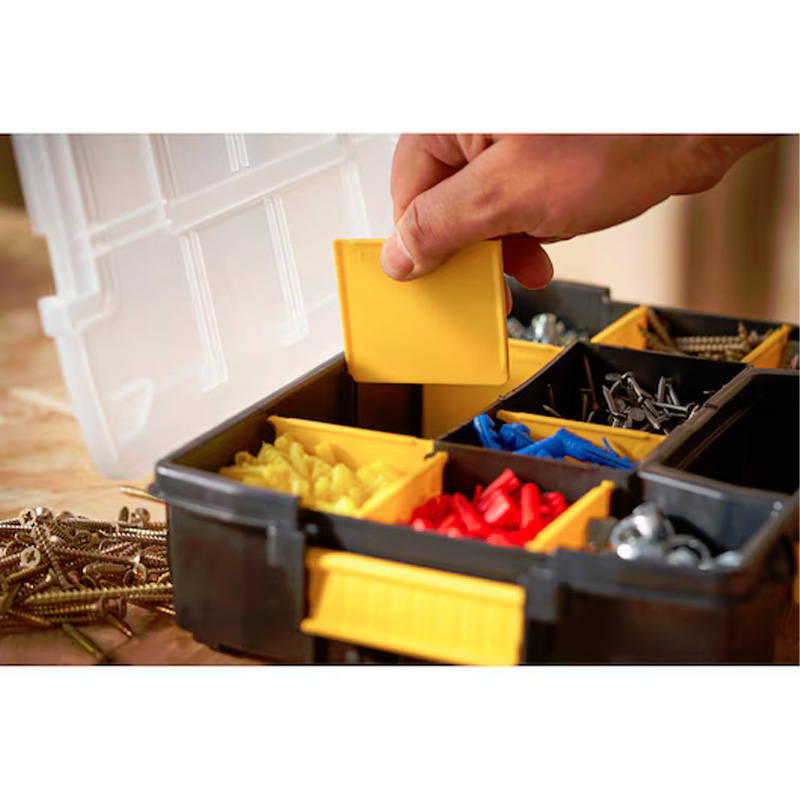 Organizator profesional mini STANLEY® SORTMASTER® JUNIOR 10 compartimente, 297x72x220 mm