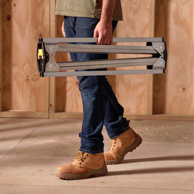 Set 2 capre metalice de taiat lemne 85.5x73.6x42.4 cm, capacitate max. 450 kg, pliabile, STANLEY® ESSENTIAL STST81337-1