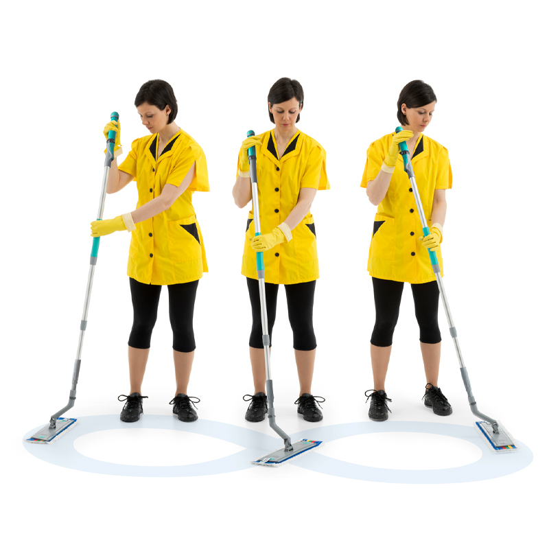 Mop cu apa, rezervor in maner dublu articulat, Kärcher, tip Kit Ray Infinity