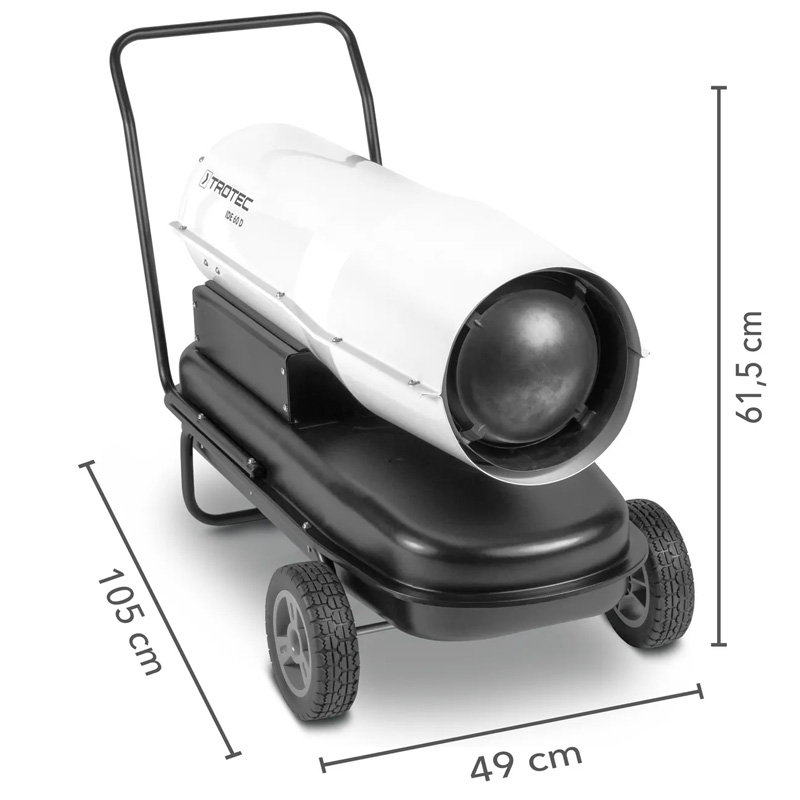 Incalzitor cu motorina cu ardere directa, 60kW TROTEC tip IDE60D