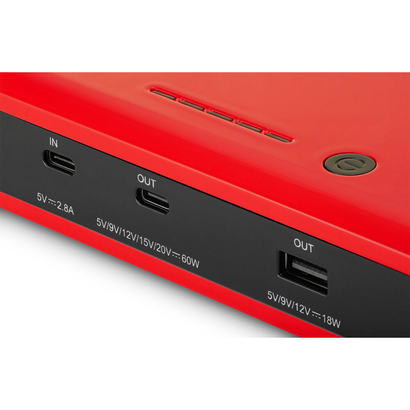 Robot de pornire portabil 12V Li-Po, USB-A + USB-C, multifunctional 4 modui, Telwin DRIVE 1750XC