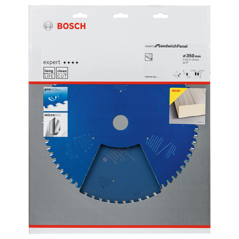 Disc pentru circular, 350 x 30 mm, 60 dinti, Expert for Sandwich Panel