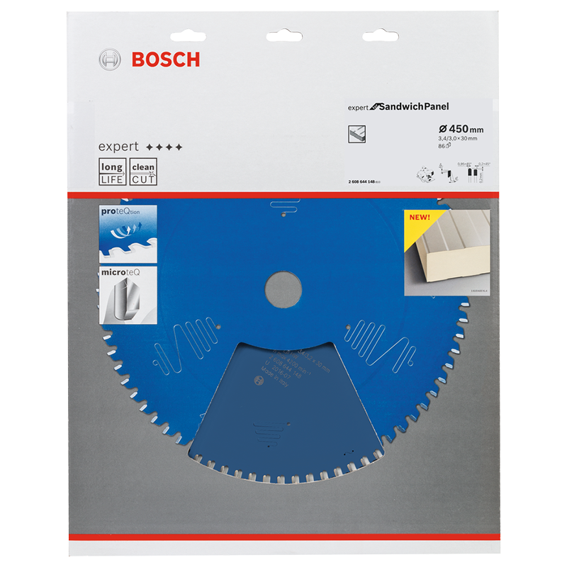 Disc pentru circular, 450 x 30 mm, 86 dinti, Expert for Sandwich Panel