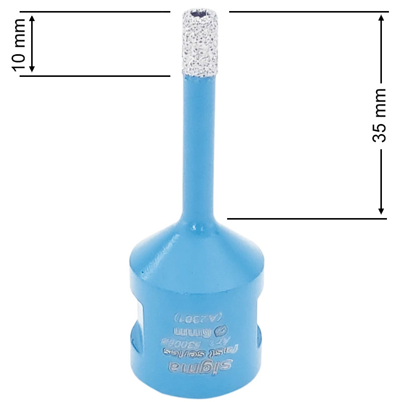 Carota diamantata pentru placi ceramice, 6 mm, prindere M14, SIGMA