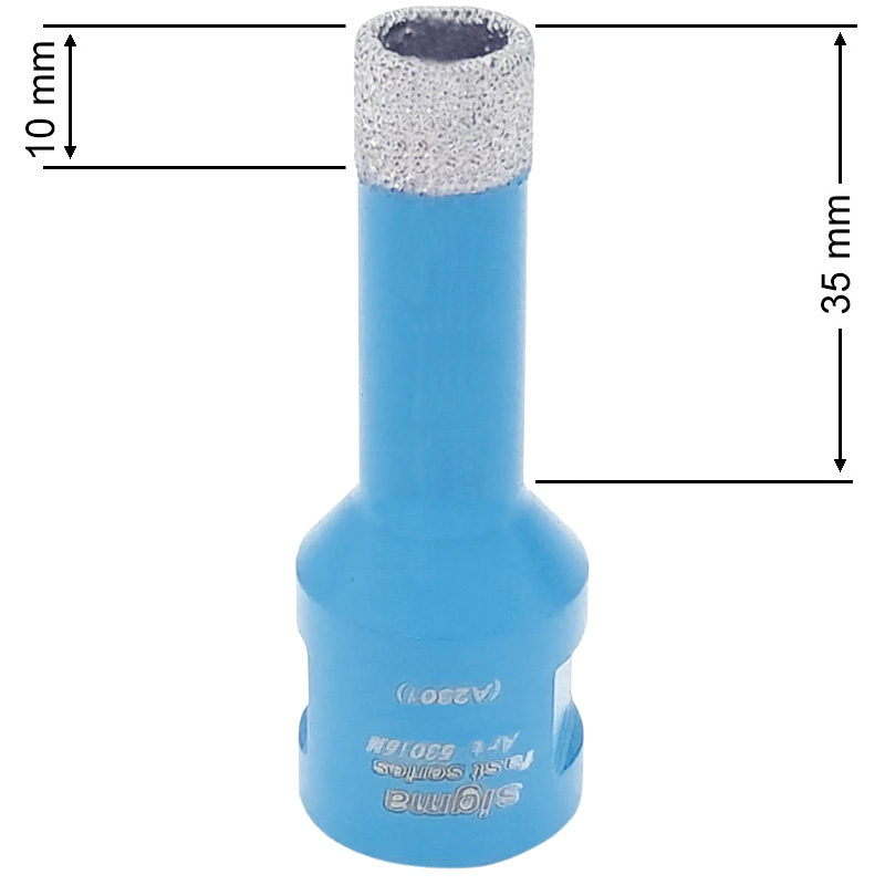 Carota diamantata pentru placi ceramice, 16 mm, prindere M14, SIGMA