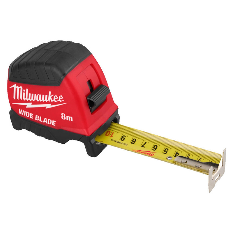 Ruleta Milwaukee premium, banda lata 35mm, 8m (GEN II)