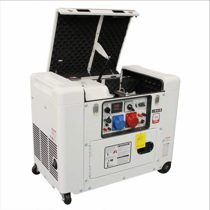 Generator de curent trifazat, insonorizat, pornire electrica, 9.4 kVA, SENCI SCDG10000SE TEQ