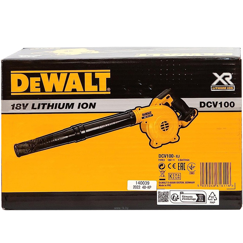 Suflanta DeWALT cu acumulatori XR 18V, tip DCV100 XJ