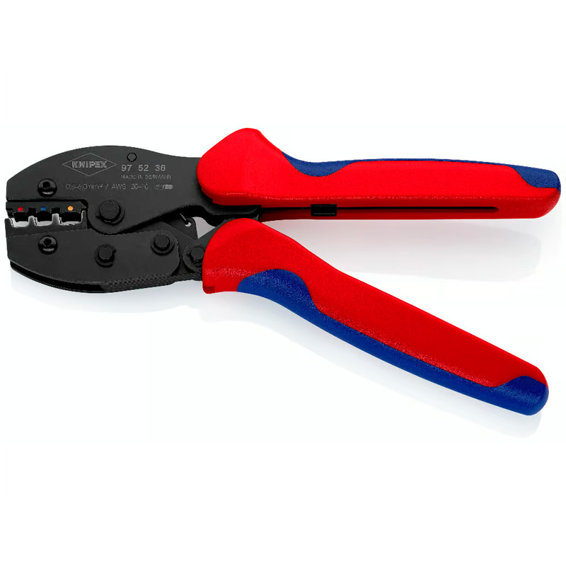 Cleste pentru sertizat papuci izolati, 220 mm, Knipex