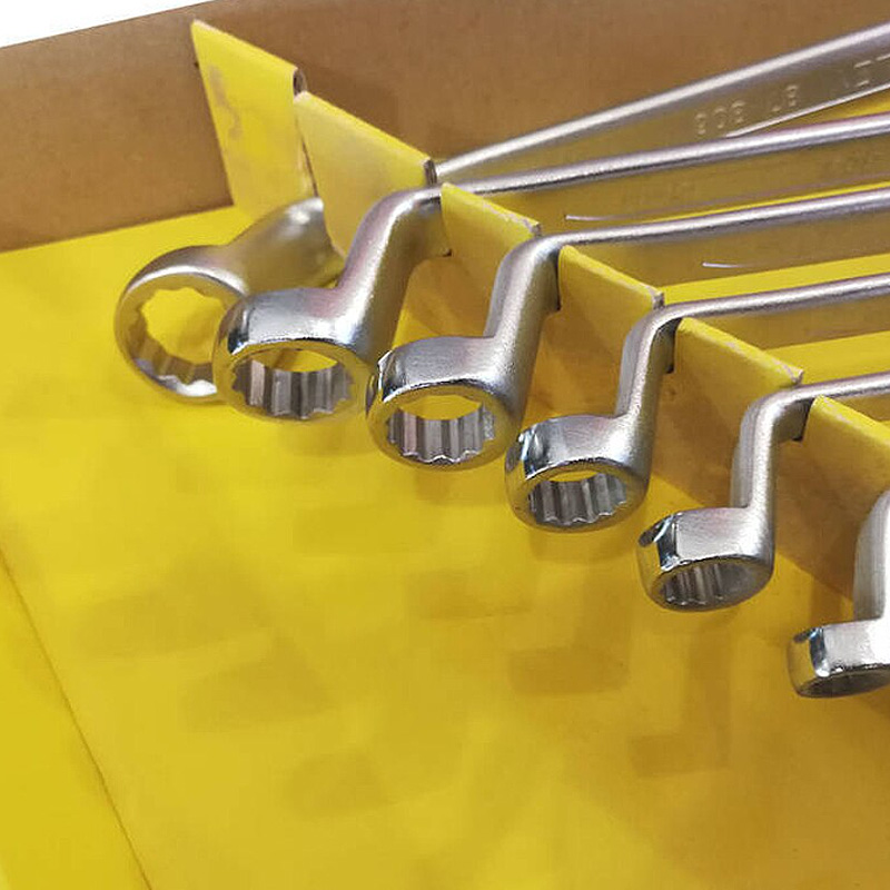 Set 8 chei inelare cu cot 6 - 22 mm, STANLEY Maxi-Drive Plus