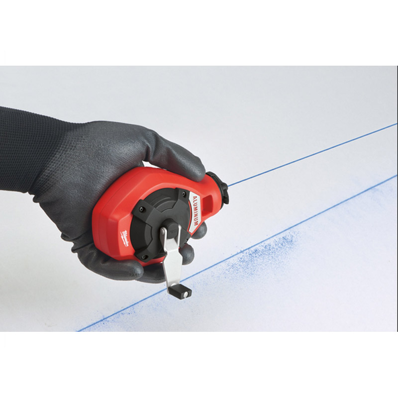 Trasor cu sfoara pentru creta, 30 m, creta albastra 85 g, Milwaukee tip Chalk Reel