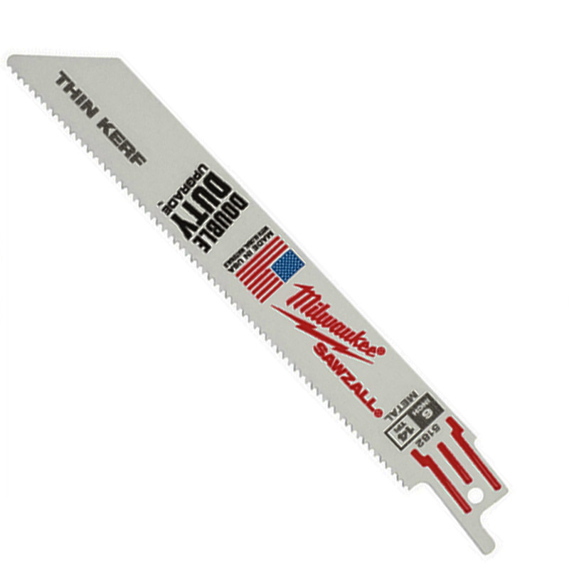 Set 5 panze THIN KERF pentru metal, 150/0.9 mm, 14 TPI