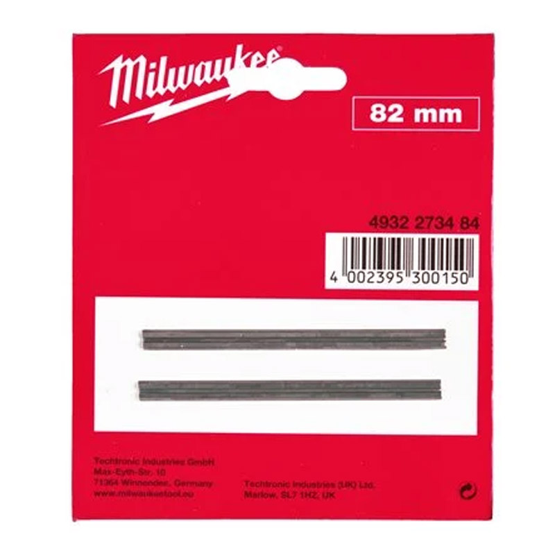 Set 2 cutite pentru rindea 82mm, Milwaukee TCT Reversible 