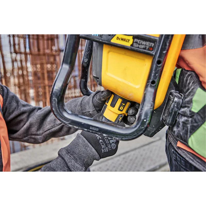 Vibrator de beton tip rucsac PowerPack, acumulator 55V, 540Wh, 10Ah si incarcator, Dewalt PowerShift, tip DCPS310