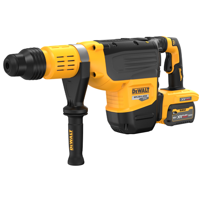 Ciocan rotopercutor SDS-Max cu 3 functii, 54V Li-Ion XR FLEXVOLT 2 x 9.0 Ah, 19.4 J, 52 mm, DeWalt tip DCH775X2-QW