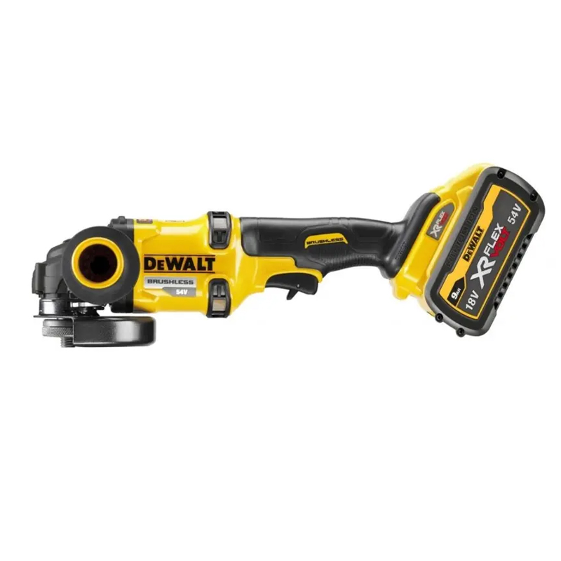 Polizor unghiular DeWALT, 125mm, 2x54V, 9.0Ah, 9000rpm, incarcator, cutie T-STAK, tip DCG418X2-QW