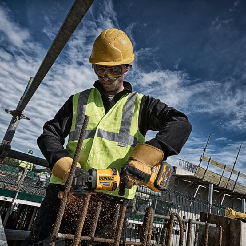 Polizor unghiular DeWALT, 125mm, 2x54V, 9.0Ah, 9000rpm, incarcator, cutie T-STAK, tip DCG418X2-QW